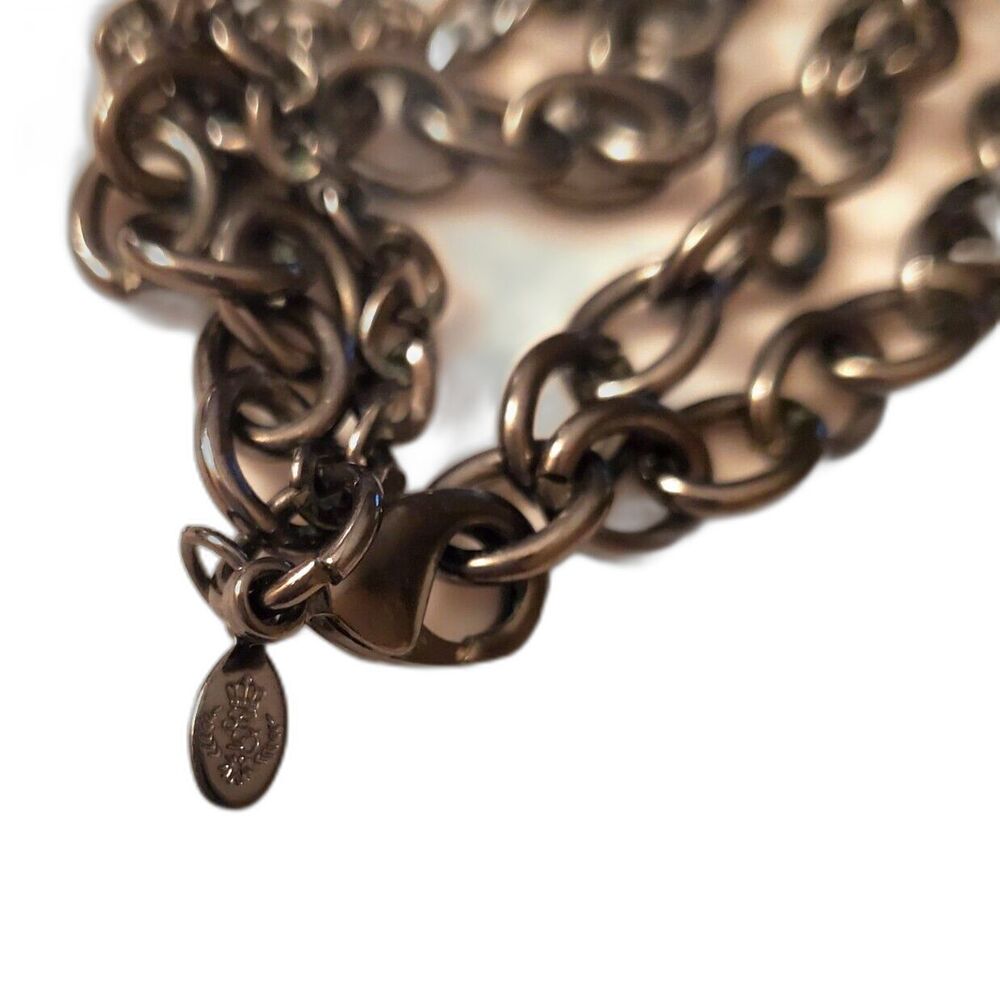 Premier Designs Urbanite 36" Necklace Hematite Multi-Strand Chains Statement - Picture 4 of 4